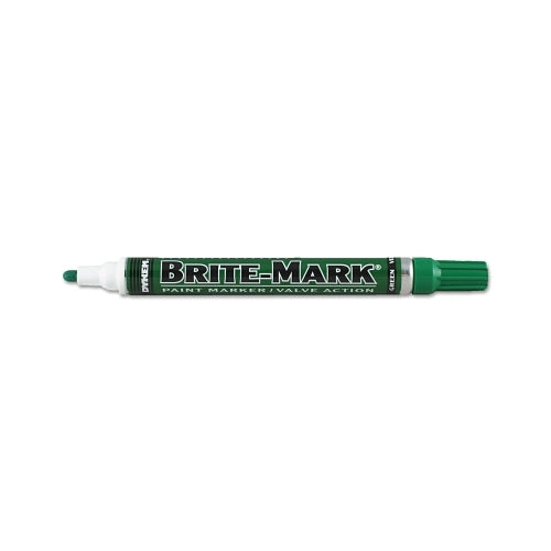 Dykem Brite-Mark Medium Paint Marker, Green, Bullet - 12 per BX - 84007