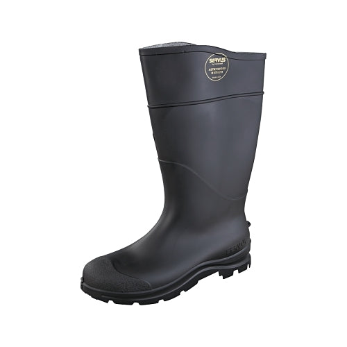 Servus Ct_x0099_ Economy Knee Boots, Steel Toe, Size 9, 16 Inches H, Pvc, Black - 1 per PR - 18821-090
