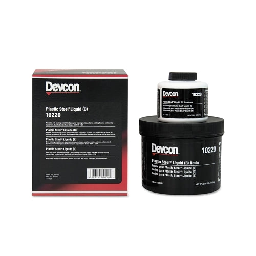 Devcon Plastic Steel Liquid (B), 4 Lb, Dark Grey - 1 per EA - 10220