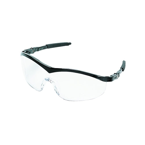 Mcr Safety St1 Series Protective Eyewear, Clear Lens, Scratch-Resistant, Black Frame, Nylon - 1 per EA - ST110