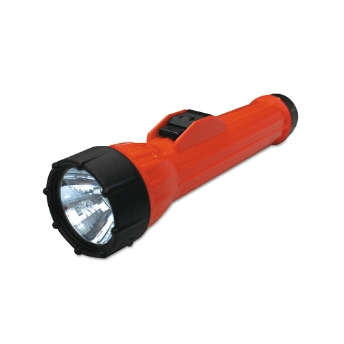 Bright Star Led Worksafe Waterproof Flashlight, 3 D-Cell Batteries, 60 Lm, Safety Orange With Black End Cap/Lens Rim - 1 per EA - 15720