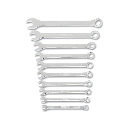 Crescent 10 Piece Combination Wrench Set, 12 Point Metric - 1 per ST - CCWS3-05