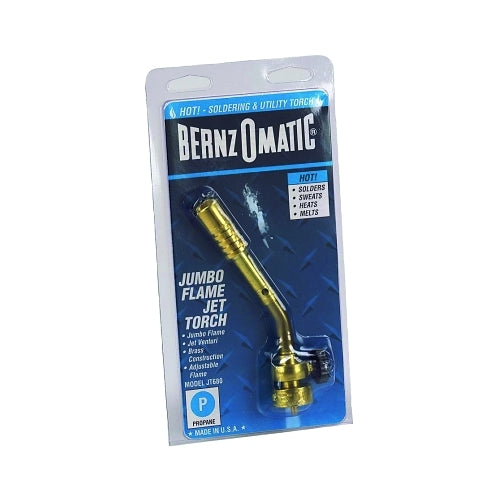 Bernzomatic Jumbo Flame Torch, Soldering; Heating, Propane - 1 per EA - 361473