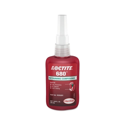 Loctite 680 Retaining Compound, 50 Ml Bottle, Green, 4000 Psi - 1 per EA - 1835201