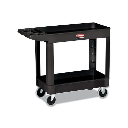 Rubbermaid Commercial Utility Cart, 500 Lb Load Capacity, 17-7/8 Inches W X 39-1/4 Inches D X 33-1/4 Inches H, Black - 1 per EA - FG450088BLA