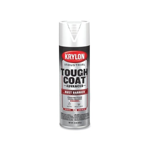 Krylon Industrial Tough Coat Advanced With Rust Barrier Technology Spray Paint, 15 Oz, White, Gloss - 6 per CA - K00929008