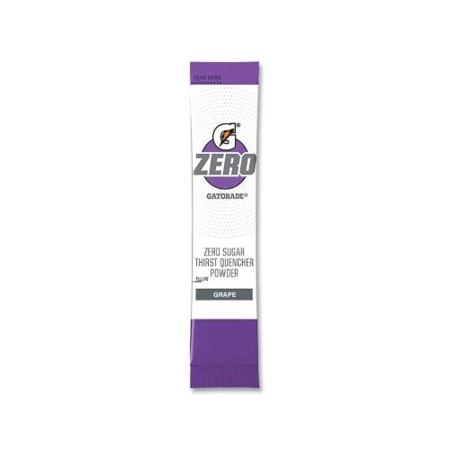 Gatorade G Zero Powder Stick, volume de 0,10 oz, rendement de 16,9 oz, raisin - 120 par CA - 04712