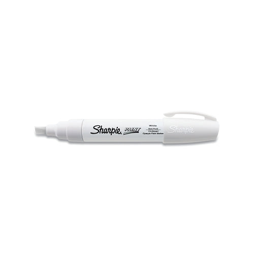 35568 Sharpie Oil-Based Paint Marker, White Ink, Bold Chisel Tip