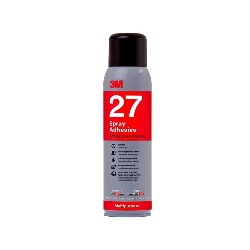 3M x0099 Adhesivo en aerosol multiusos 27, lata de aerosol de 13,5 onzas, blanco - 12 por CA - 7000028596