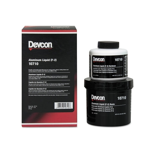 Devcon Aluminum Liquid (F-2), 1 Lb, Kit, Aluminum - 1 per EA - 10710