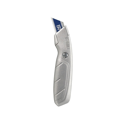Irwin Standard Fixed Knife, 6-1/2 In, Fixed Bi-Metal Blade, Aluminum, Silver - 5 per BX - 2081101