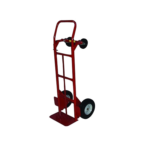 Milwaukee Hand Trucks 2-Position Convertible Hand Truck, 600 Lb Load Capacity, 8 Inches X 14 Inches Toe Plate, Flow Back Handle, Puncture Proof Wheels - 1 per EA - 40180