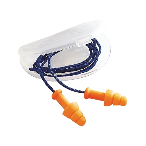 Bouchons d'oreilles réutilisables Howard Leight By Honeywell Smartfit, Tpe, orange, avec fil, Hearpack - 100 par BX - SMF30