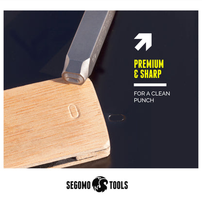 Segomo Tools 36 pièces 5 mm 3/16" (lettres : AZ) (chiffres : 0-8) Ensemble de tampons professionnels pour lettres et chiffres (pour cuir, bois, cuivre, laiton, aluminium, acier doux) – STAMPSET316