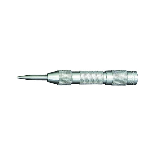 L.S. Starrett Automatic Center Punch, 5 Inches L, 5/8 Inches Tip, Aluminum - 1 per EA - 53048
