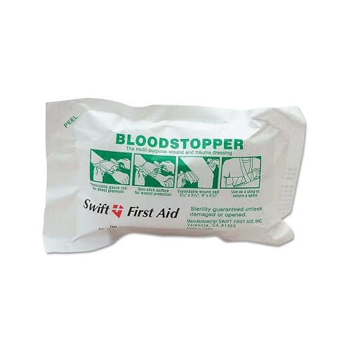 Honeywell North Bloodstopper Bandages, 5 Inches X 8 In, Sterile Gauze, Gauze, 1 Each - 1 per EA - 061910