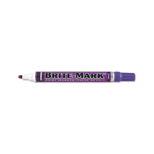 Dykem Brite-Mark Marcador de pintura mediano, violeta, bala - 12 por CAJA - 84019