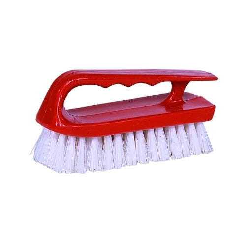 Weiler Hand Scrub Brush, 6 Inches Plastic Block, 1 1/8 Inches Trim L, White Polypropylene Fill - 12 per CTN - 44395