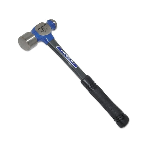 Vaughan Ball Pein Hammer, Straight Fiberglass Handle, 14 3/4 In, Forged Steel 32 Oz Head - 1 per EA - FS432