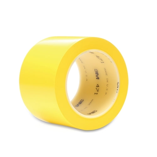 3M x0099  Vinyl Tape 471, Yellow, 2 Inches X 36 Yd, 5.2 Mil - 1 per RL - 7000028852