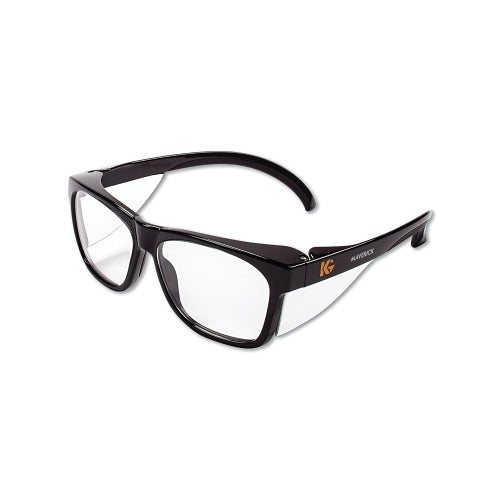 Kimberly-Clark Professional Kleenguard Maverick Safety Glasses, Clear Anti-Fog/Scratch Lens, Black Frame - 1 per EA - 49309