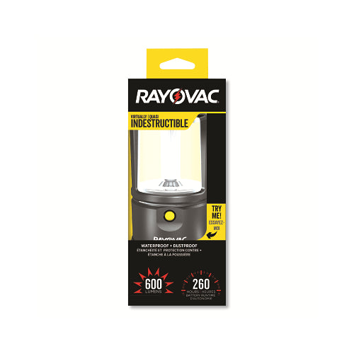 Rayovac Indestructible Series Lantern, 3 D, 530 Lumens, Black - 1 per EA - DIYLN3DBXB