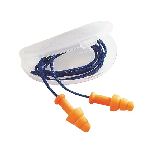 Bouchons d'oreilles réutilisables Howard Leight By Honeywell Smartfit, Tpe, orange, avec fil, sac en papier - 100 par BX - SMF30WP