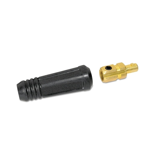 Conector y enchufe de cable estilo Dinse Best Welds, macho, conexión de punto de bola, capacidad de cable de 1 a 1/0 - 2 por paquete - SK50