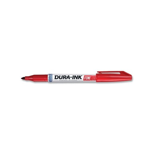 Markal Dura-Ink 15 Marker, Red, 1/16 In, Felt - 12 per PK - 96022