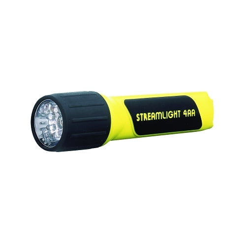 Linterna de propolímero Streamlight, 4 AA, 67 lúmenes, 7 LED, amarillo - 1 por EA - 68202