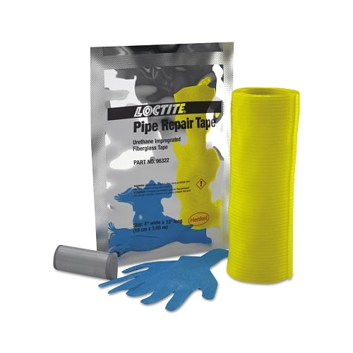 Kit de reparación de tuberías Loctite, 4 pulgadas x 12 pies, cinta blanca, con barra epoxi y guantes - 1 por KT - 269078