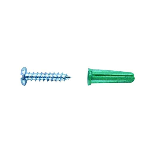 Greenlee Plastic Conical Anchor Kit, #10 X 1 In - 1 per KIT - 51840120