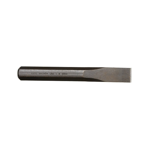 Mayhew Tools Cold Chisel, 8 Inches Long, 1 Inches Cut Width, Black Oxide - 1 per EA - 10220