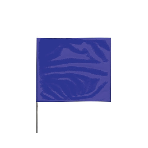 Presco Stake Flag, 2 Inches X 3 In, 21 Inches Height, Pvc; Steel Wire, Blue - 100 per BDL - 2321B