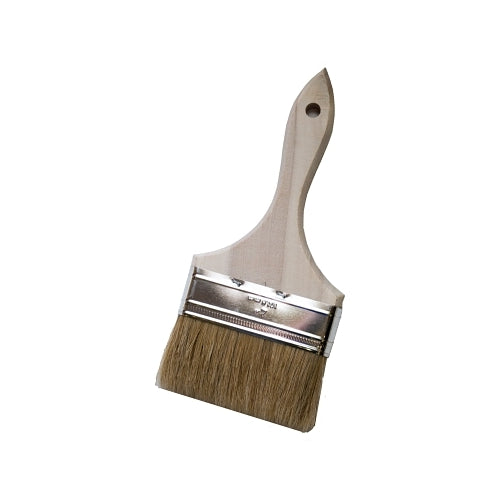 Magnolia Brush Low Cost Paint Or Chip Brush, Single Thickness, 4 Inches Wide, 100% White Bristles, Wood Handle, Chip Brush - 1 per EA - 236S