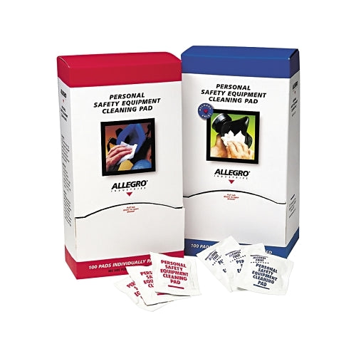 Almohadillas de limpieza para respiradores Allegro, 5 pulgadas x 8 pulgadas, blancas - 1 por caja - 1001