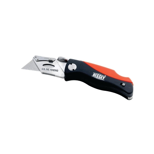 Bessey Bkph Lock-Back Utility Knife, 6-1/4 Inches L, Utility Steel Blade, Abs, Red/Black - 1 per EA - DBKPH