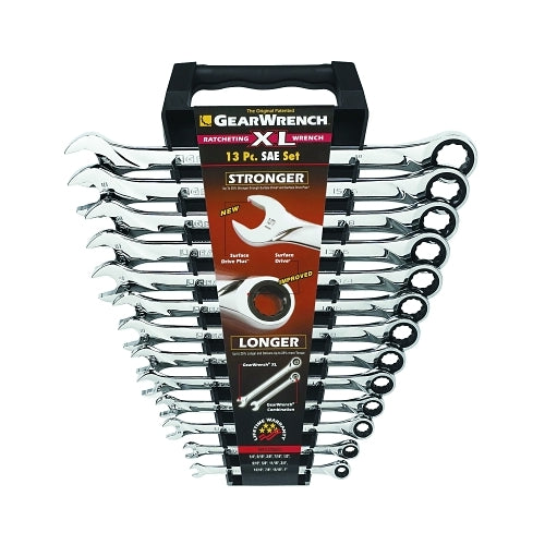 Gearwrench 13 Pc. Xl Combination Ratcheting Wrench Sets, Inch - 1 per EA - 85199