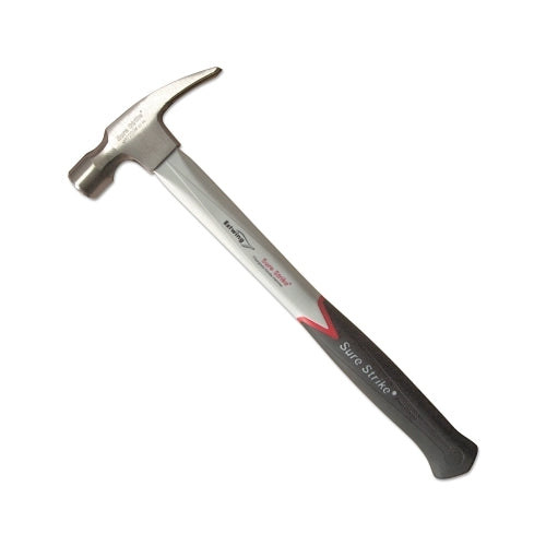 Estwing Sure Strike Framing Hammer, Forged Steel, Cushion Grip Fiberglass Handle, 16 Inches Oal, 22 Oz Head - 1 per EA - MRF22SM