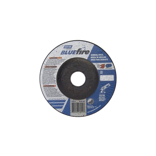 Norton Bluefire Type 27 Depressed Center Wheel, 4-1/2 Inches X 1/4 X 7/8, 24 Grit, Zirconia Alumina - 25 per PK - 66252843214