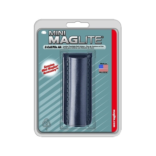 Mag-Lite Holster, Flapless, For Use With 2-Aa Flashlights, Black - 1 per EA - AM2A026
