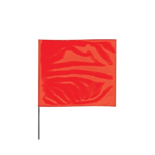 Presco Stake Flags, 2 Inches X 3 In, 18 Inches Height, Red - 100 per BDL - 2318R