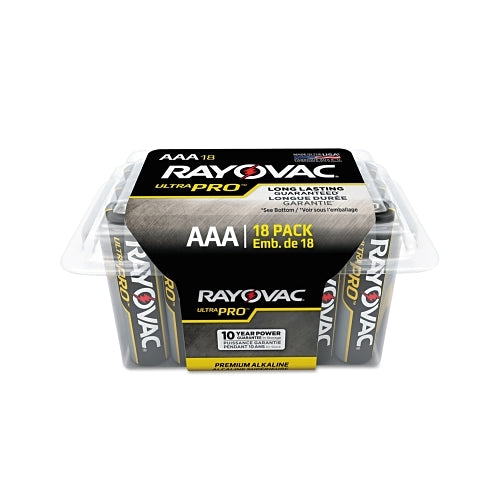 Rayovac Ultra Pro Alkaline Reclosable Batteries, Aaa - 18 per PK - ALAAA18PPJ