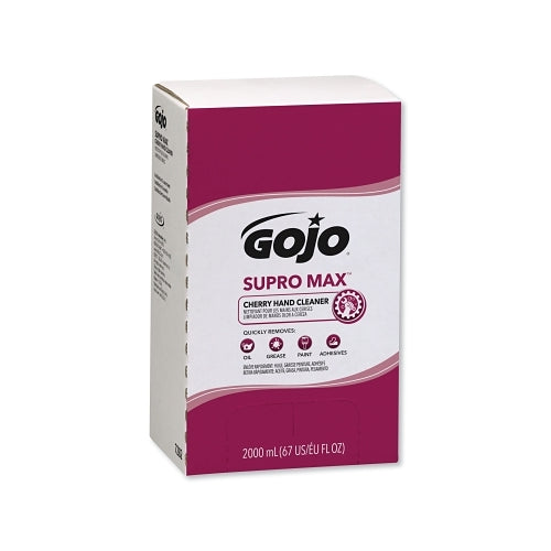 Gojo Supro Max Cherry Hand Cleaner, For Pro Tdx, Cherry, Bag-In-Box, 2000 Ml - 4 per CA - 728204