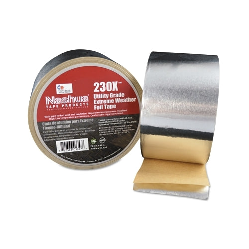Nashua Extreme Weather Foil Tapes, 72 Mm X 46 M, 3 Mil, Silver Aluminum - 1 per RL - 1275525