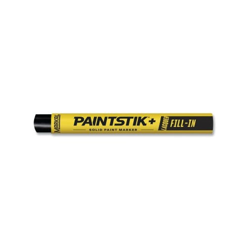Markal Paintstik+ Lacquer Fill-Inches Solid Paint Marker, 3/8 Inches X 4.25 Inches L, Black - 1 per EA - 51123