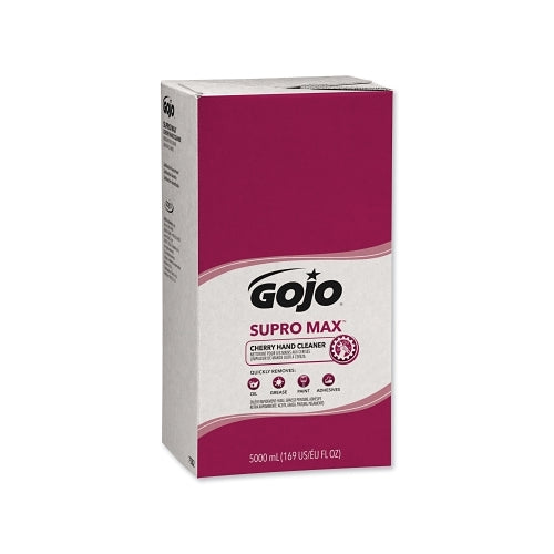 Gojo Supro Max Cherry Hand Cleaners, Cherry, Bag-In-Box, 5000 Ml - 1 per EA - 758202