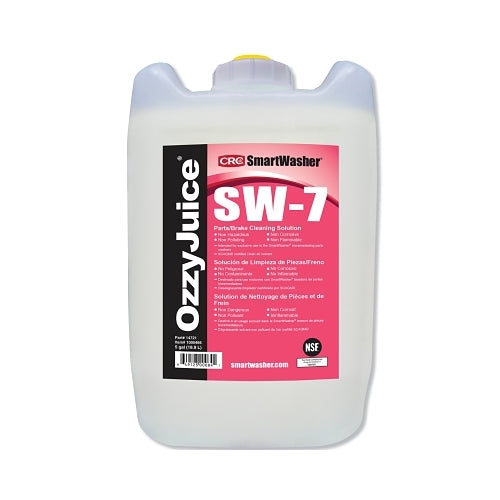 Smartwasher Ozzyjuice Sw-7 Parts/Brake Cleaning Solution, 5-Gal, Jug, Mild Scent - 5 per JU - 14721