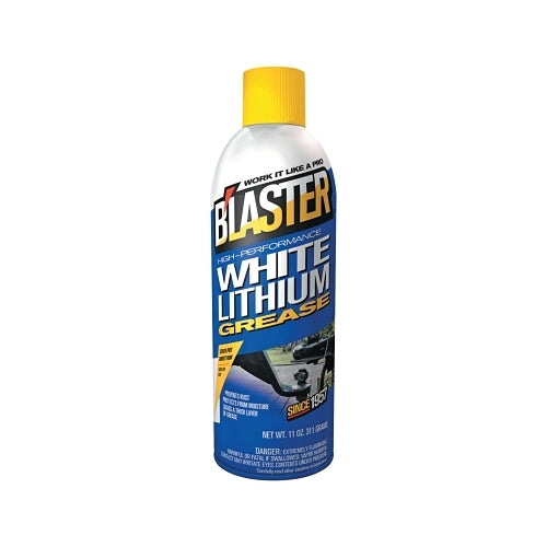 B'Laster High Performance White Lithium Grease, 11 Oz, Aerosol Can - 12 per CA - 16LG