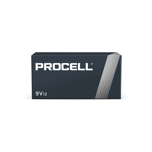 Duracell Procell Battery, Non-Rechargeable Dry Cell Alkaline, 9V, 12/Pk - 12 per PK - DURPC1604BKD